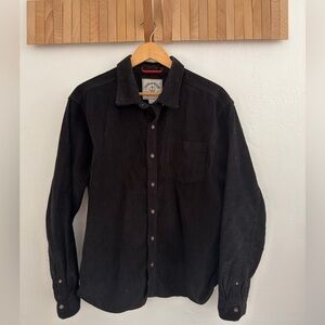 Iron & Resin Black Drifter Corduroy Button Down Shirt